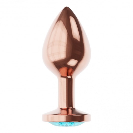 Пробка цвета розового золота с малиновым кристаллом Diamond Topaz Shine L - 8,3 см. - Lola Games - купить с доставкой в Кургане