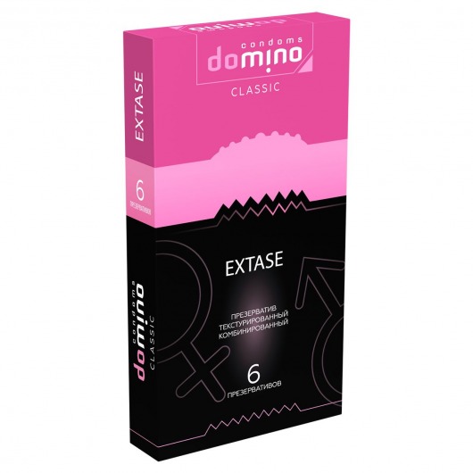 Презервативы с точками и рёбрышками DOMINO Classic Extase - 6 шт. - Domino - купить с доставкой в Кургане