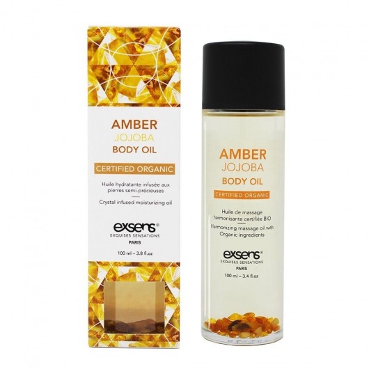 Органическое массажное масло AMBER JOJOBA - 100 мл. - Exsens - купить с доставкой в Кургане