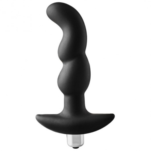 Черная вибропробка для простаты FantASStic Vibrating Prostate Plug - 14,5 см. - Dream Toys - в Кургане купить с доставкой