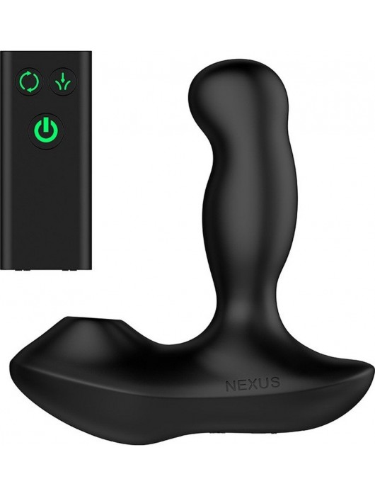 Черный вибратор-ротатор для стимуляции простаты Nexus Revo Air - Nexus Range - в Кургане купить с доставкой