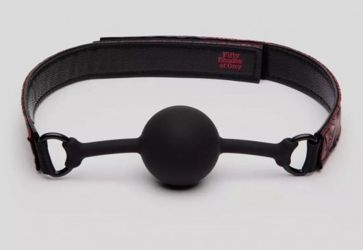 Кляп-шар на двусторонних ремешках Reversible Silicone Ball Gag - Fifty Shades of Grey - купить с доставкой в Кургане