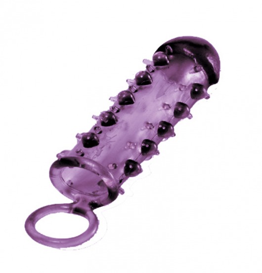 Закрытая фиолетовая насадка с пупырышками SAMURAI PENIS SLEEVE PURPLE - 14,5 см. - NMC - в Кургане купить с доставкой