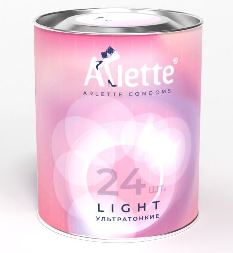 Ультратонкие презервативы Arlette Light - 24 шт. - Arlette - купить с доставкой в Кургане