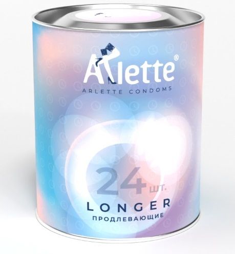 Презервативы Arlette Longer с продлевающим эффектом - 24 шт. - Arlette - купить с доставкой в Кургане