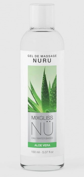 Массажный гель на водной основе Mixgliss NU Aloe Vera - 150 мл. - Strap-on-me - купить с доставкой в Кургане