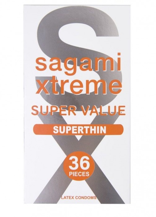 Ультратонкие презервативы Sagami Xtreme Superthin - 36 шт. - Sagami - купить с доставкой в Кургане