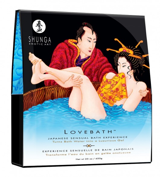 Соль для ванны Lovebath Ocean temptation, превращающая воду в гель - 650 гр. - Shunga - купить с доставкой в Кургане