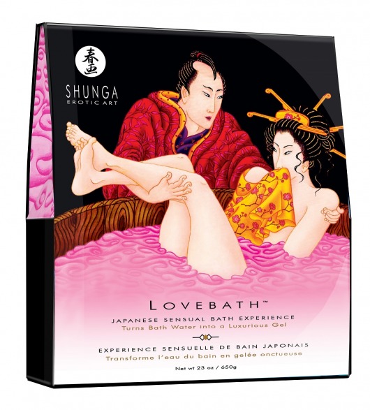 Соль для ванны Lovebath Dragon Fruit, превращающая воду в гель - 650 гр. - Shunga - купить с доставкой в Кургане