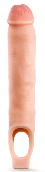 Телесная насадка-удлинитель 11.5 Inch Silicone Cock Sheath Penis Extender - 29,2 см. - Blush Novelties - в Кургане купить с доставкой