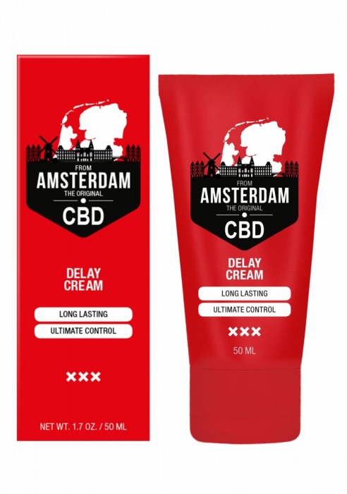 Крем-пролонгатор CBD from Amsterdam Delay Cream - 50 мл. - Shots Media BV - купить с доставкой в Кургане