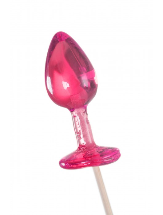 Розовый леденец  в форме анальной втулки со вкусом айриш крим - 29 гр. - Sosuчki - купить с доставкой в Кургане