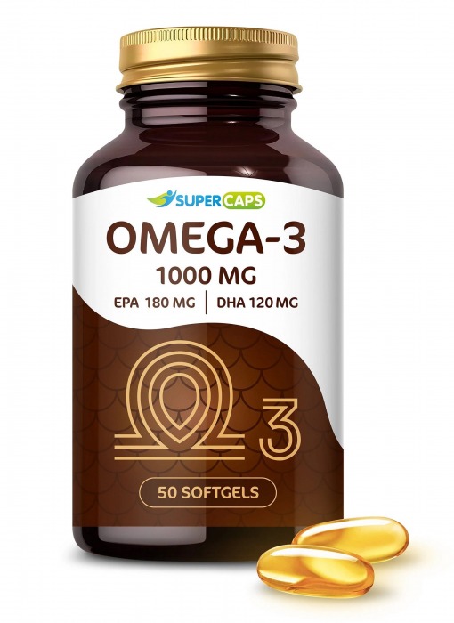 Пищевая добавка SuperCaps OMEGA-3 - 50 капсул (1000 мг) - SuperCaps - купить с доставкой в Кургане