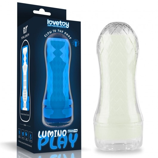 Светящийся в темноте мастурбатор Lumino Play Masturbator Pocketed - Lovetoy - в Кургане купить с доставкой