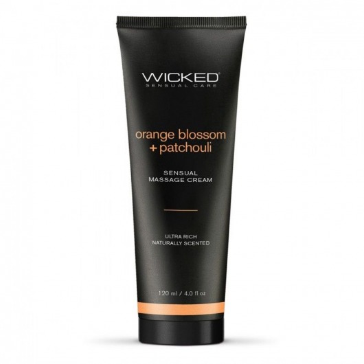 Массажный легкий крем WICKED Orange Blossom plus Patchouli - 120 мл. - Wicked - купить с доставкой в Кургане