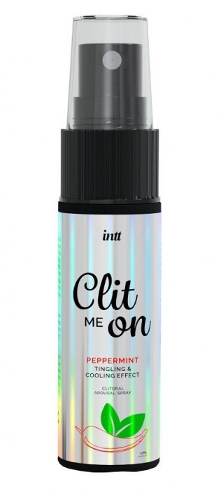 Клиторальный возбуждающий спрей Clit Me On Peppermint - 12 мл. - INTT - купить с доставкой в Кургане
