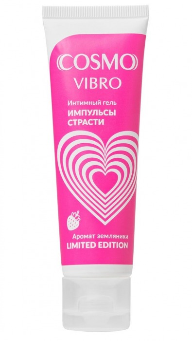 Возбуждающий гель на водно-силиконовой основе Cosmo Vibro с ароматом земляники - 50 гр. - Биоритм - купить с доставкой в Кургане