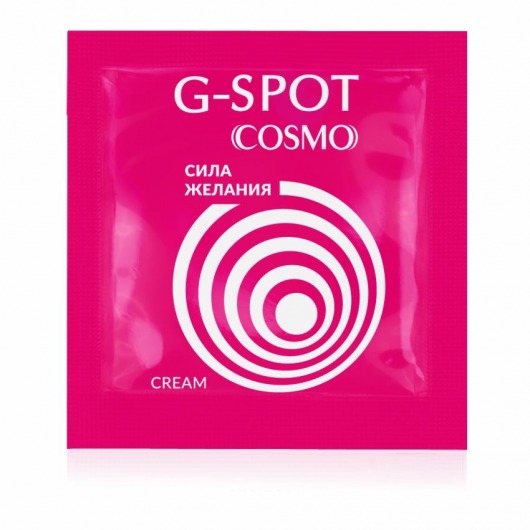 Стимулирующий интимный крем для женщин Cosmo G-spot - 2 гр. - Биоритм - купить с доставкой в Кургане