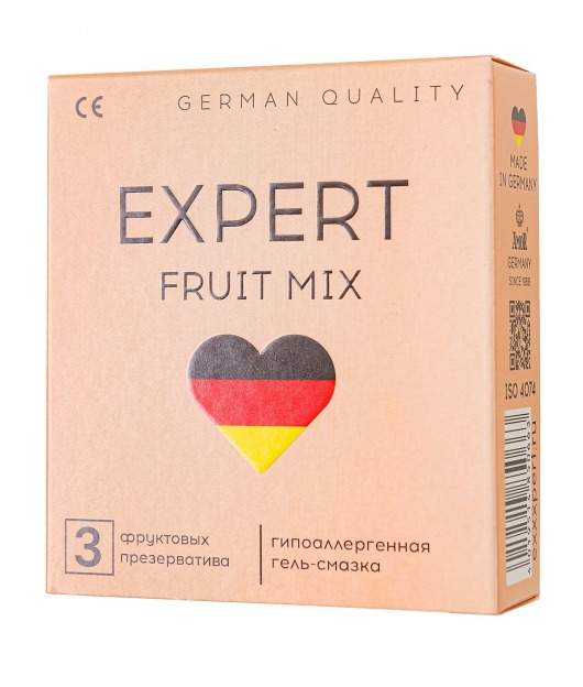 Ароматизированные презервативы EXPERT Fruit Mix - 3 шт. - Expert - купить с доставкой в Кургане