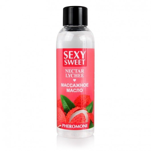 Массажное масло Sexy Sweet Nectar Lychee с феромонами и ароматом личи - 75 мл. - Биоритм - купить с доставкой в Кургане