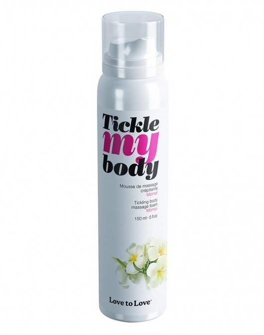 Массажная хрустящая пенка Tickle My Body Monoi с ароматом моной - 150 мл. - Love to Love - купить с доставкой в Кургане