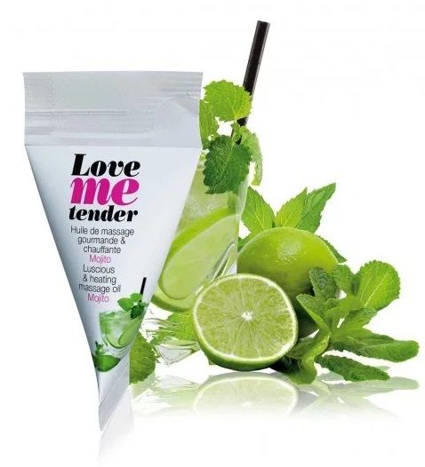 Съедобное согревающее массажное масло Love Me Tender Mojito с ароматом мохито - 10 мл. - Love to Love - купить с доставкой в Кургане
