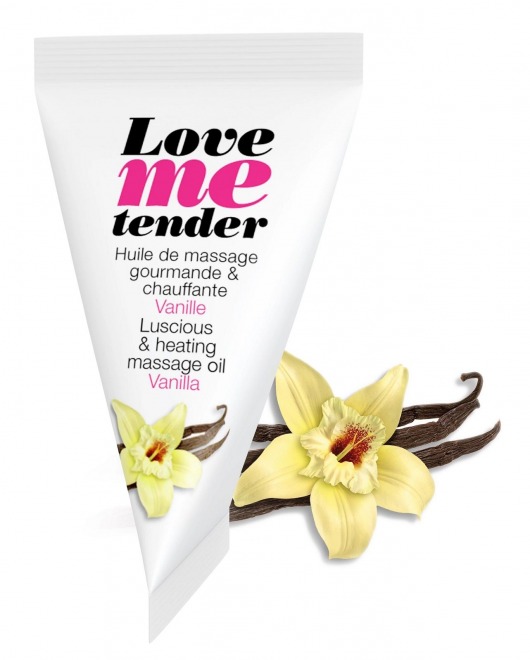 Съедобное согревающее массажное масло Love Me Tender Vanilla с ароматом ванили - 10 мл. - Love to Love - купить с доставкой в Кургане