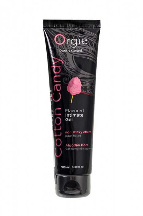 Интимный гель на водной осное Lube Tube Cotton Candy со вкусом сахарной ваты - 100 мл. - ORGIE - купить с доставкой в Кургане