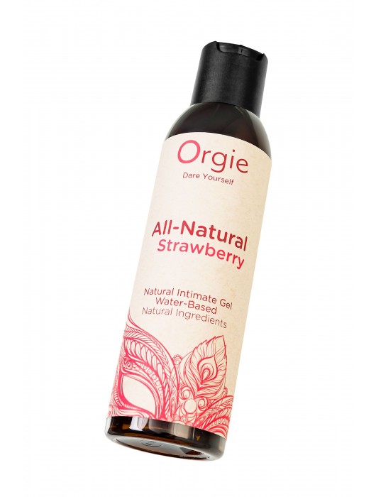 Интимный гель на водной основе All-Natural Strawberry с ароматом клубники - 150 мл. - ORGIE - купить с доставкой в Кургане