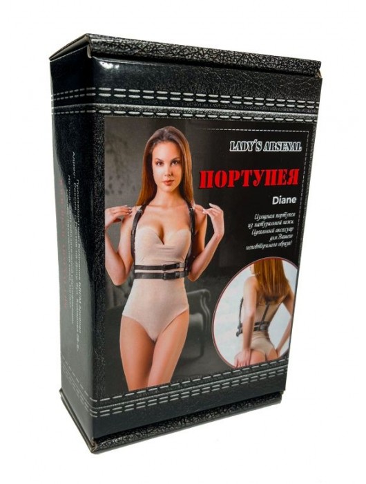 Изящная портупея из натуральной кожи Diane - БДСМ Арсенал - купить с доставкой в Кургане