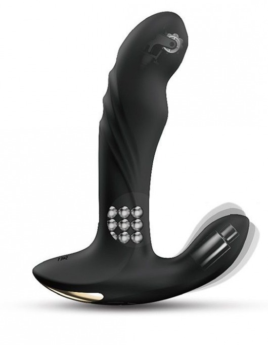 Черный вибромассажер простаты Multi P-Joy с 3 моторами - Dorcel - в Кургане купить с доставкой