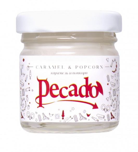 Массажная свеча Caramel   Popcorn - 35 мл. - Pecado - купить с доставкой в Кургане