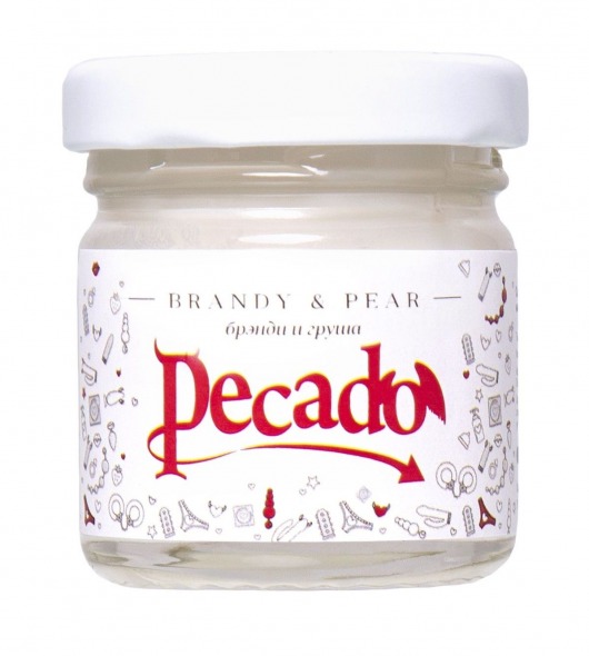 Массажная свеча Brandy   Pear - 35 мл. - Pecado - купить с доставкой в Кургане
