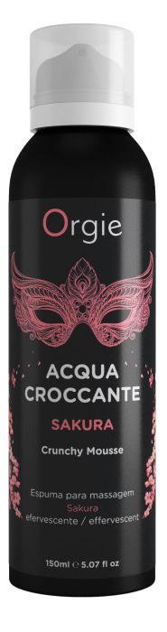 Хрустящая пенка для массажа Orgie Acqua Croccante Sakura с ароматом сакуры - 150 мл. - ORGIE - купить с доставкой в Кургане