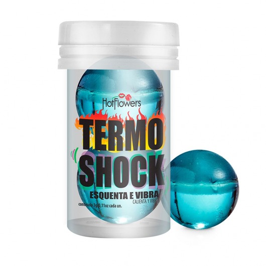 Интимный гель Termo Shock Hot Ball с разогревающе-покалывающим эффектом (2 шарика по 3 гр.) - HotFlowers - купить с доставкой в Кургане