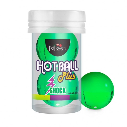 Лубрикант на силиконовой основе Hot Ball Plus с покалывающим эффектом (2 шарика по 3 гр.) - HotFlowers - купить с доставкой в Кургане