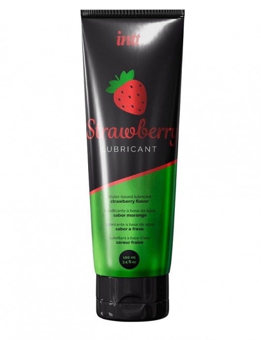 Смазка на водной основе с ароматом клубники Strawberry Lubricant - 100 мл. - INTT - купить с доставкой в Кургане