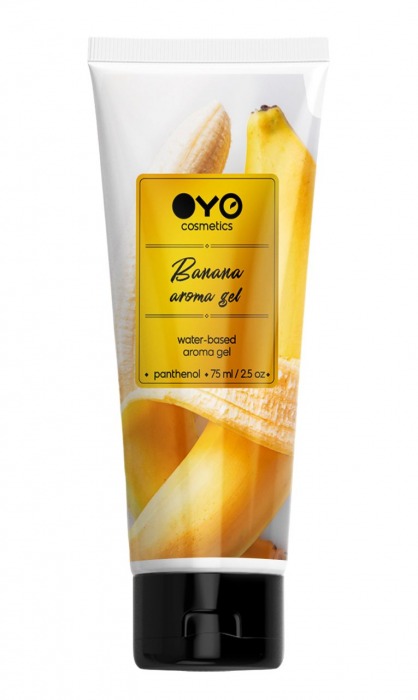 Лубрикант на водной основе OYO Aroma Gel Banana с ароматом банана - 75 мл. - OYO - купить с доставкой в Кургане