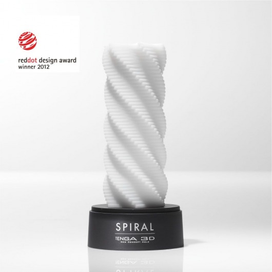 Белый 3D мастурбатор SPIRAL - Tenga - в Кургане купить с доставкой