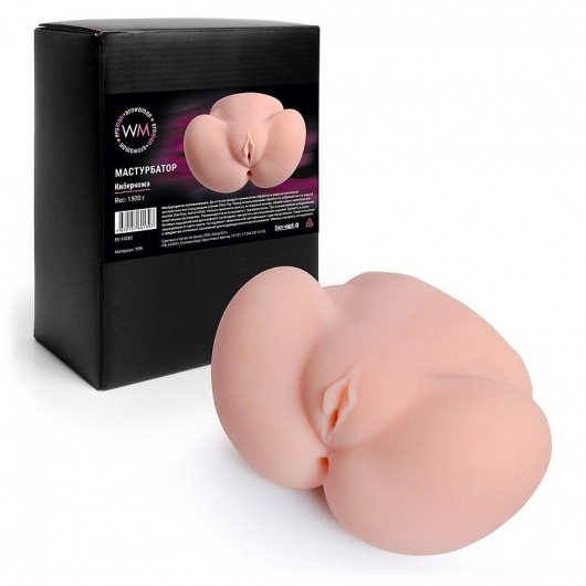 Реалистичный мастурбатор с двумя функциональными отверстиями - Erowoman-Eroman - в Кургане купить с доставкой