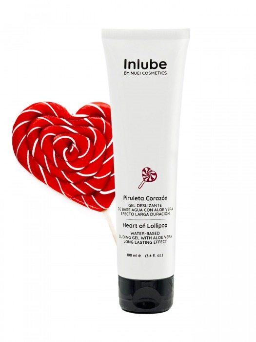 Смазка на водной основе Nuei Inlube Lollipop с алоэ вера и ароматом леденцов - 100 мл. - Nuei cosmetics - купить с доставкой в Кургане