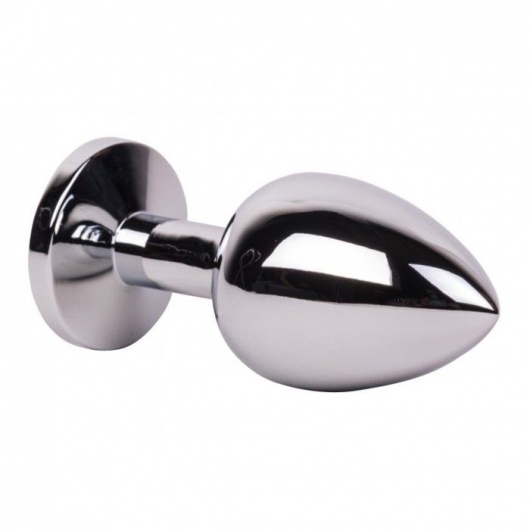 Большой стальной плаг с розовым кристаллом Pink Bubble Gum - 9,5 см. - Erotic Fantasy - купить с доставкой в Кургане