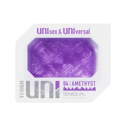 Фиолетовый мастурбатор-стимулятор Tenga Uni Amethyst - Tenga - в Кургане купить с доставкой