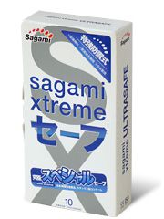 Презервативы Sagami Xtreme Ultrasafe с двойным количеством смазки - 10 шт. - Sagami - купить с доставкой в Кургане