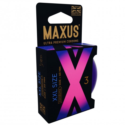 Презервативы Maxus XXL увеличенного размера - 3 шт. - Maxus - купить с доставкой в Кургане