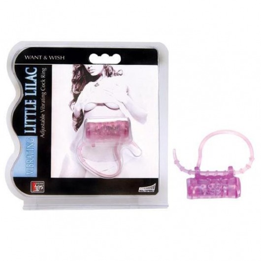 Эрекционное кольцо с вибратором LITTLE LILAC - Dream Toys - в Кургане купить с доставкой