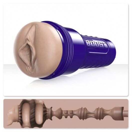 Телесный мастурбатор-вагина Fleshlight Boost Bang - Fleshlight - в Кургане купить с доставкой