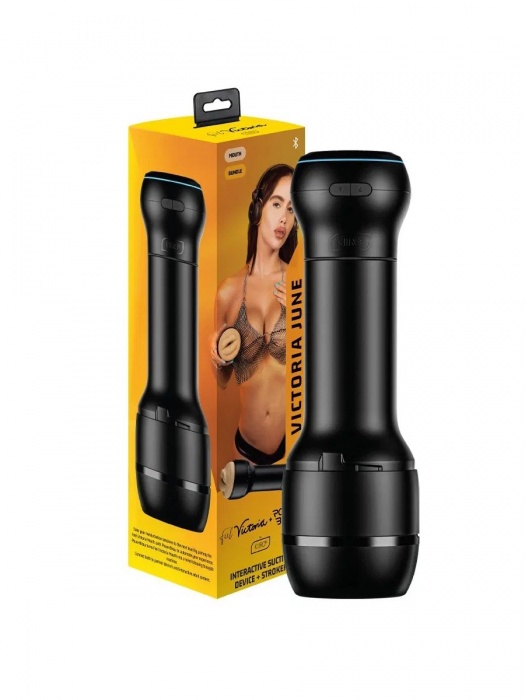 Мастурбатор-ротик с интерактивной насадкой PowerBlow   FeelVictoria Mouth - Kiiroo - в Кургане купить с доставкой