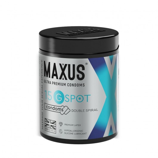 Гладкие презервативы Maxus G spot с двойной спиралью - 15 шт. - Maxus - купить с доставкой в Кургане