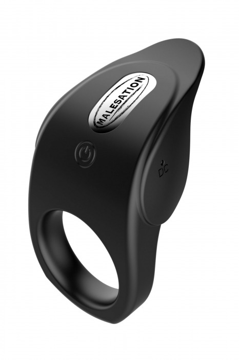 Черное эрекционное виброкольцо Vibro Lust Ring - MALESATION - в Кургане купить с доставкой